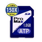 ATP SECURE DIGITAL CARD 1GB PROMAX 133X (Retail)