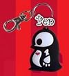 Skelanimals: Key Chain - Vinyl Pen the Penguin (Glow in Dark)