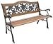 Kitchen & Housewares : DC AMERICA Rose Camel Back Park Bench