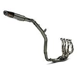 07-08 KAWASAKI ZX6R: AKRAPOVIC EVOLUTION FULL SYSTEM EXHAUST - TITANIUM (CARBON FIBER)