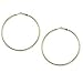 Gold nickel free large hoop earring, 80 mm.