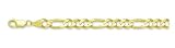 14K Yellow Gold Figaro Bracelet, 8
