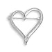 Open Heart Fashion Pin