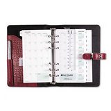 ACCO / DAY-TIMERS, INC. / DTM44423 / Recycled Croc Embossed Bonded Leather Starter Set, 3-3/4 x 6-3/4, Red / Sold as 1 EA