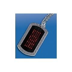 Halskette mit programmierbarer LED-Laufschrift - LED Namenschild - Un�bersehbar cool: Der l�ssige Schmuck der mehr verr�t!