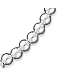 Sterling Silver 10mm Beaded Bracelet - 8 Inch