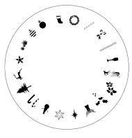 Design Wheel - Christmas Nail Master Stencil Shield