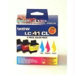 Brother LC41 Color 3 Pack 1 each Cyan, Magenta, Yellow