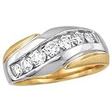 14kt. Two Tone, Men's 1 ct. tw. Diamond Ring