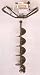 Badger 81 Plus Portable Power Earth Drill with Baked Enamel Handles w/ 8 in. Auger Assembly (Cushion Grip)
