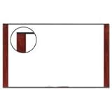 IMAGE OF 3M Dry Erase Board, Melamine, Elegant Style Mahogany Finish Frame, 48 Inches x 36 Inches (M4836FMY)