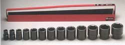 Wright Tool 415 13pc 1/2 Drive 6pt Impact Socket Set