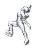 Solid Sterling Silver Ice Skater Figure Charm