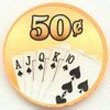 Royal Flush 50 Poker Chips, Set of 50