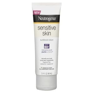 Neutrogena Sensitive Skin Sunblock Lotion SPF 60 - 3.0 oz.