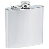 Maxam 6oz Stainless Steel Flask with Screw Down Cap