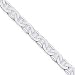 Sterling Silver 7mm Anchor Chain Necklace - 18 Inch - Lobster Claw