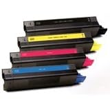 Compatible Black/Yellow/Magenta/Cyan Okidata Multi-pack Cartridges (5,000 Page Yield) for Okidata C5100n, Okidata C5150n, Okidata C5200n, Okidata C5300n