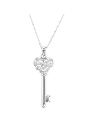 The Key of Strength for a Mother Sterling Silver Necklace, 18"