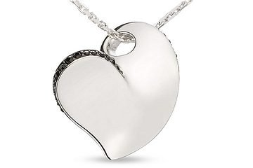 Sterling Silver Swarovski Crystal Heart Pendant