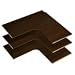 Easy Track RS3003-T Corner Shelves, Truffle, 3-Pack