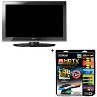 Toshiba 40E210 40 inch 1080p HD LCD TV with Basic Accessory Kit (2 HDMI Cables, 1 RGB Cable, 1 Audio Cable, Plasma / LCD Cleaning Kit)
