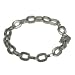 316L Stainless Steel Bracelet with oval links. Length: 8.5" Width: 10mm