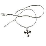 Garnet Gemstone Pendant in Sterling Silver 2.25  -Cool Summer Jewelry (pndts009pndt)