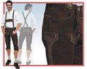 Trachtenset SugarJustin torfantik Trachten Set 5tlg. H-Träger , Hemd Größe M, Hose Größe 52