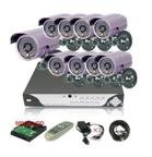 9 Channel DVR with 9 CCD Color Cameras and Seagate 500GB Hard Drive Security System D6209UV-9CAM4