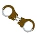 New ASP Hinge Handcuffs Hinge Handcuffs (Brown) Maximized Strength Replaceable Overmolded w/Polymer