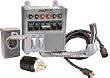 Reliance Controls 31406CRK Pro/Tran 6-Circuit 30 Amp Generator Transfer Switch Kit With Transfer Switch, 10-Foot Power Cord, And Power Inlet Box For Up To 7,500-Watt Generators