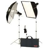 Photogenic StudioMax III AC Soft Box Studio Kit with 3 AKC 320 Constant-Color Monolights, 24x36 Soft Box, Umbrella, Background Reflector, Stands & Case........(AKC990K)