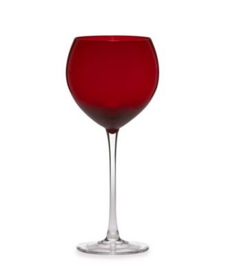 Childrens Toyshop  Kitchen & Housewares : Lenox Crystal Holiday Gems Ruby Balloon Glasses, Set of 4
