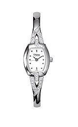 Caravelle by Bulova Women's 43L62 Swarovski Crystal Accented Silver and White Dial Watch Caravelle by Bulova 43L62