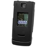 PREMIUM BLACK RUBBERIZED COATED PROGUARD HARD CASE COVER (With Optional Removable Belt Clip) for NOKIA 6555 - RETAIL PACKAGING