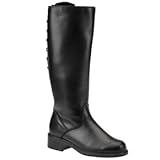 Martino Women's Back Lace Boot - 10W2 Black