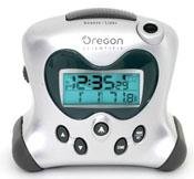 Oregon Scientific RM313PNA Self-Setting Projection Clock, Silver