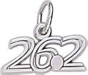 Marathon 26.2 Plain Charm by Rembrandt Charms
