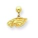 14K Philladelphia Eagles Eagles Head Ball Post Earrings
