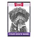 Portuguese Water Dog 16 x 24 Personalized Name Only Golf Towel - Black/White