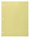 Bulk Canary Gum Pad, 3 Hole Punched College Margin, 50 Sheets: Roaring Spring 95138 (36 Gum Pads)