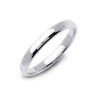 3mm Sterling Silver Wedding Band Ring, 7