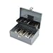 Office Products : SPR15507 - Cash Box, 5 Compartments, 11-3/8x7-1/2x3-3/8, Gray