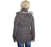 Bench Ladies Damen Jacke mit Kapuze BIG BOY PARKA, BLKA1115B, dark shadow, GY046, XL