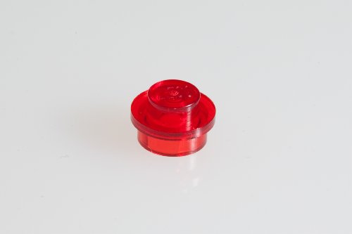 400x Lego Transparent Red 1x1 Round Plates Super Pack