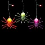 Set of 35 Light up the Night Creepy Spider Novelty Halloween Lights