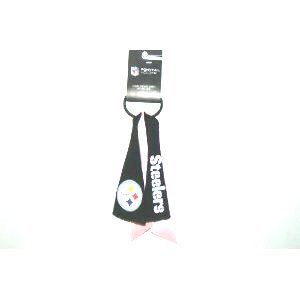 Pittsburgh Steelers Pink Ribbon Ponytail Holder