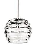 WAC Lighting - QP916-CL/BN - CLARITY PENDANT WITH QP-902 SOCKET SETS - CL