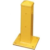 18 Single Rail Post, Safety Yellow